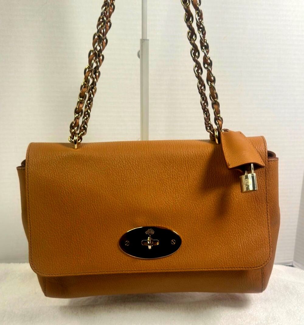 Mulberry Medium Lily Tan Leather Chain Shoulder Bag